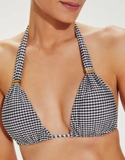 ViX Lupita Bia Tube Bikini Top - Black Check -Pitusa Shop 018 724 035 DTL