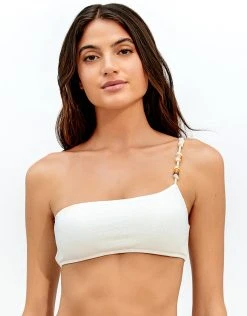 ViX Firenze Ana Flora Bikini Top - Off White