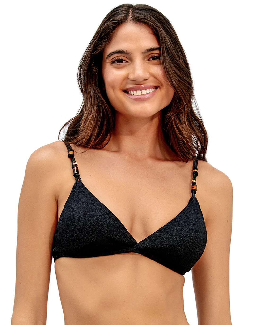 ViX Firenze Kira Flora Bikini Top - Black 1 ViX Firenze Kira Flora Bikini Top - Black