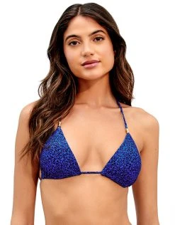 ViX Tita Blue Shaye T-Back Bikini Top - Blue