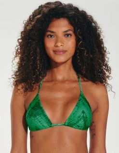 ViX Tamale Jaque T-Back Tri Bikini Top - Green