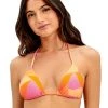 ViX Martinica Tri Bikini Top - Orange And Pink
