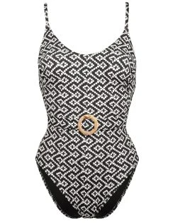 Watercult Ethno Craft Swimsuit - Black Canvas