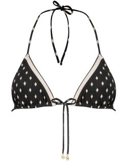 Watercult Soul Spots Triangle Bikini Top - Black