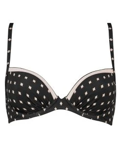 Watercult Soul Spots Underwired Bikini Top - Black