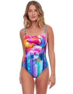 Gottex Italian Summer Round Neck Swimsuit - Multi