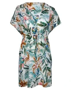 Watercult Exotic Dive Kaftan Dress - Retro Tropics