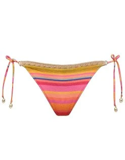 Watercult Dopamine Stripe Tie Side Bikini Pant - Dopamine Brights