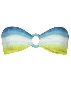 Watercult Ombre Flow Bandeau Bikini Top - Aqua Shades