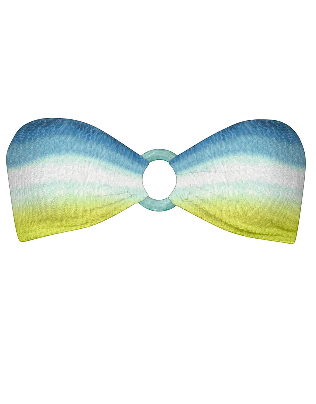 Watercult Ombre Flow Bandeau Bikini Top - Aqua Shades 1 Watercult Ombre Flow Bandeau Bikini Top - Aqua Shades