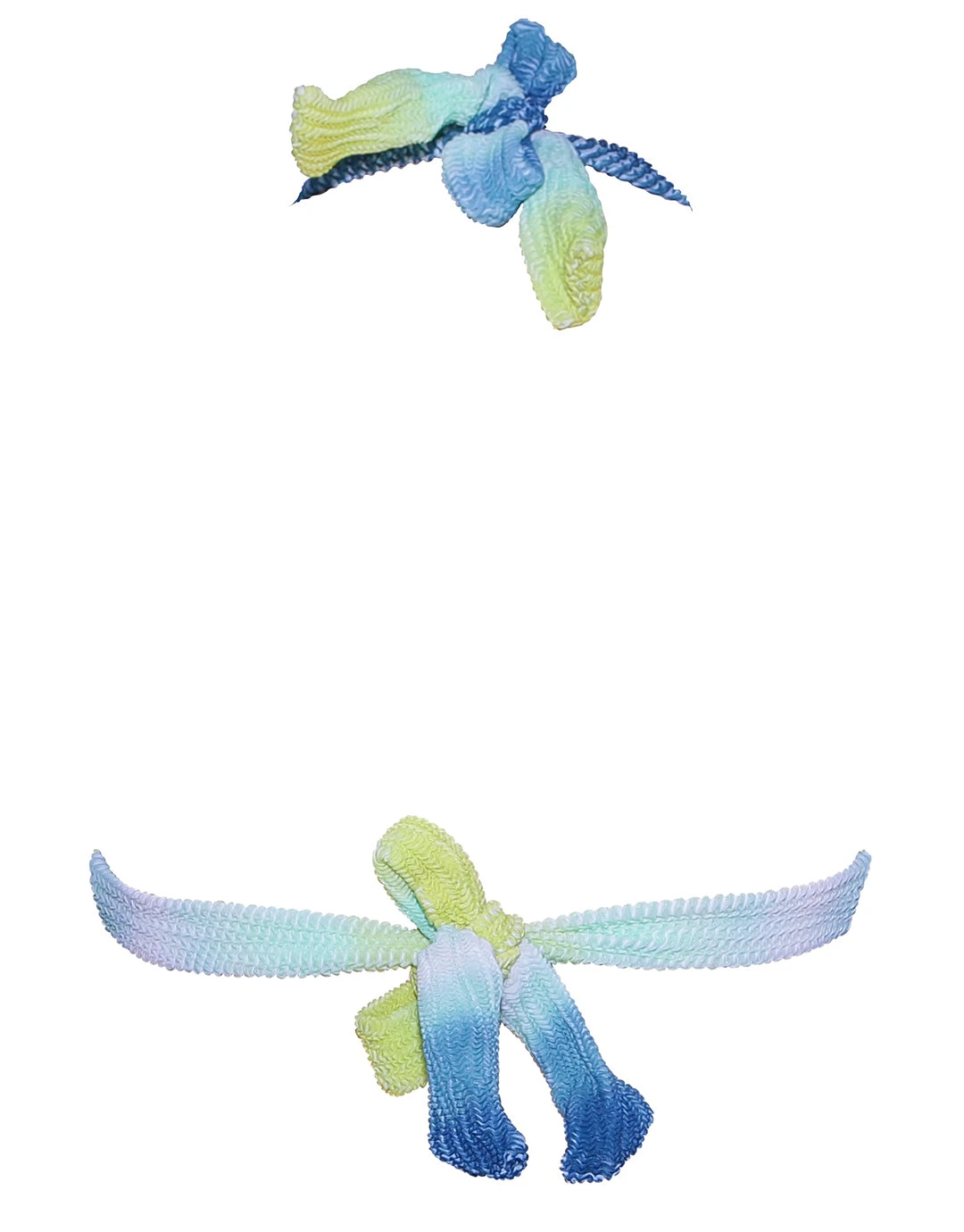 Watercult Ombre Flow Halter Bikini Top - Aqua Shades 2 Watercult Ombre Flow Halter Bikini Top - Aqua Shades - Image 2