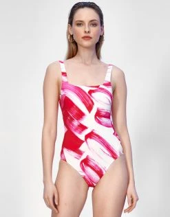 MARYAN MEHLHORN Energy Swimsuit - White/Magenta -Pitusa Shop 300 4070 537 2 2