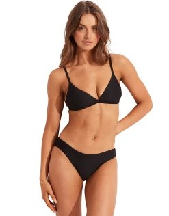 Seafolly Essentials Fixed Tri Bikini Top - Black 8 Seafolly Essentials Fixed Tri Bikini Top - Black -Pitusa Shop 30969 640 Black 40473 640 Black 9