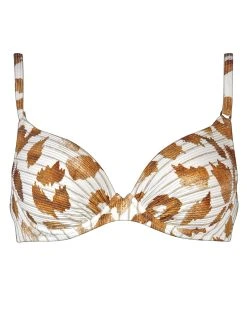 MARYAN MEHLHORN Traces Underwired Bikini Top - White Caramel