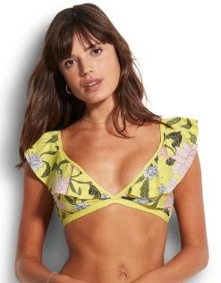 Seafolly Boheme Bralette Bikini - Limelight