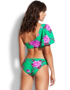 Seafolly Full Bloom One Shoulder Bikini Top - Jade 9 Seafolly Full Bloom One Shoulder Bikini Top - Jade -Pitusa Shop 31373 932 Jade 40473 932 Jade 2