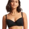 Seafolly Collective DD Cup Underwire Bikini Top - Black