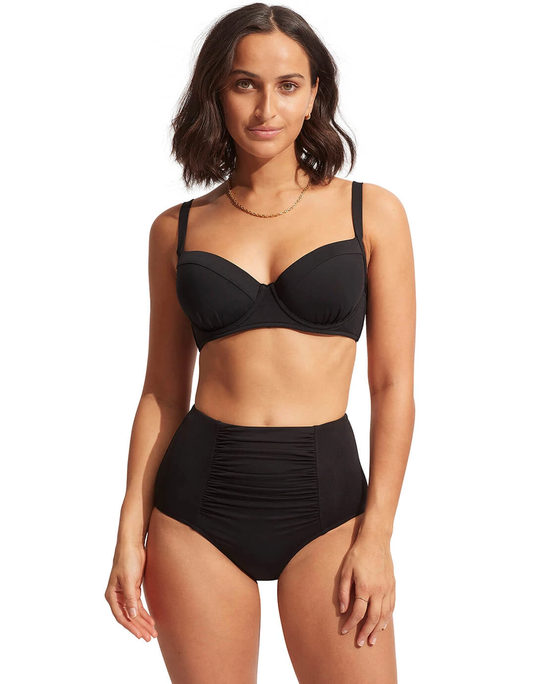 Seafolly Collective DD Cup Underwire Bikini Top - Black 3 Seafolly Collective DD Cup Underwire Bikini Top - Black - Image 3