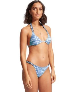 Seafolly Amalfi Check Trim Hipster Bikini Pant - Amalfi Blue 9 Seafolly Amalfi Check Trim Hipster Bikini Pant - Amalfi Blue -Pitusa Shop 31397 951 Blue 40689 951 Blue 4