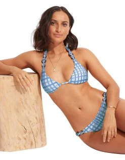 Seafolly Amalfi Check Trim Hipster Bikini Pant - Amalfi Blue 12 Seafolly Amalfi Check Trim Hipster Bikini Pant - Amalfi Blue -Pitusa Shop 31397 951 Blue 40689 951 Blue 9