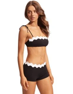 Seafolly Gia Ric Rac Bustier Bandeau Bikini Top - Black -Pitusa Shop 31436 717 Black 40710 717 Black 1185 f398ed6e be77 4f19 9c5b 1b608085722d