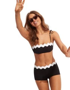 Seafolly Gia Ric Rac Bustier Bandeau Bikini Top - Black -Pitusa Shop 31436 717 Black 40710 717 Black 1219 f607b718 8910 4093 b0f0 bd9de5c76759