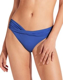 Seafolly Collective Twist Band Hipster Bikini Pant - Azure