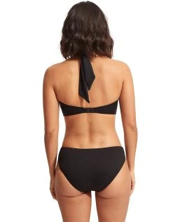 Seafolly Collective Halter Bandeau Bikini Top - Black -Pitusa Shop 33816 942 Black 44320 942 Black 4