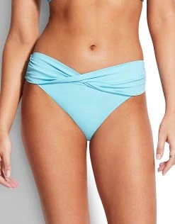 Seafolly Collective Twist Band Hipster Bikini Pant - Sky Blue