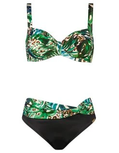 Charmline Green Tiger Underwired Bikini Set