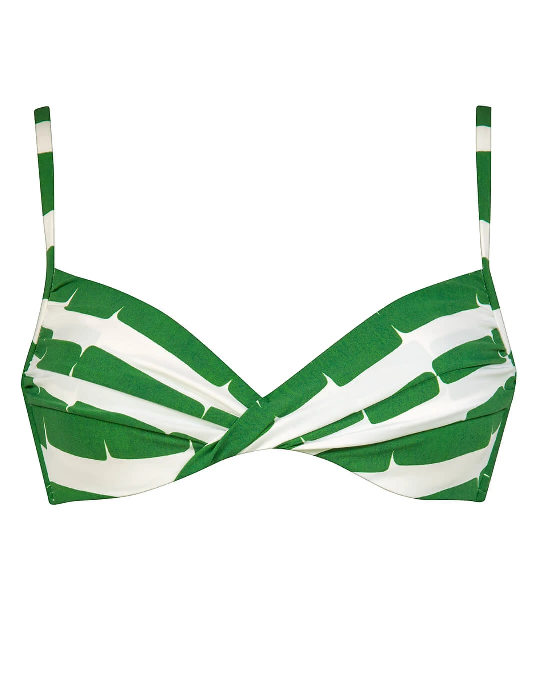 MARYAN MEHLHORN Radiance Underwired Bikini Top - White And Clover 1 MARYAN MEHLHORN Radiance Underwired Bikini Top - White And Clover
