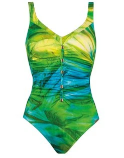 Charmline Green Waters Swimsuit - Aqua Flow