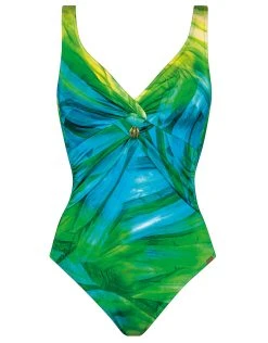 Charmline Green Waters Underwired Swimsuit - Aqua Flow