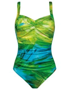Charmline Green Waters Inclusive Fit Swimsuit - Aqua Flow