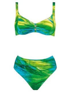 Charmline Green Waters Underwired Bikini Set - Aqua Flow