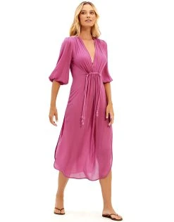 ViX Fran Detail Long Cover Up - Lotus