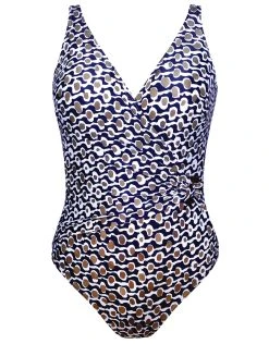 ROIDAL Noa Wrap Front Swimsuit - Black