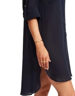 Seafolly Crinkle Twill Beach Shirt - Black 9 Seafolly Crinkle Twill Beach Shirt - Black -Pitusa Shop 53108 CU Black 6 eeb4c988 b85a 4506 a897 c2852176d01c