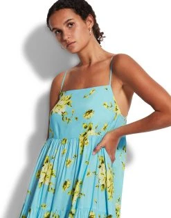 Seafolly Full Bloom Tier Dress - Sky 9 Seafolly Full Bloom Tier Dress - Sky -Pitusa Shop 54656 DR Sky 4