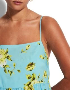 Seafolly Full Bloom Tier Dress - Sky 10 Seafolly Full Bloom Tier Dress - Sky -Pitusa Shop 54656 DR Sky 5