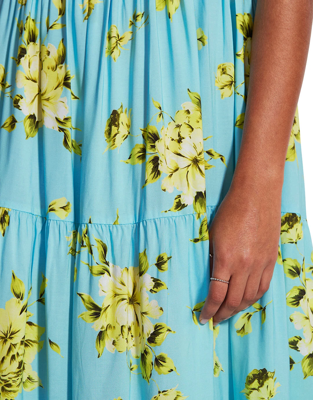 Seafolly Full Bloom Tier Dress - Sky 6 Seafolly Full Bloom Tier Dress - Sky - Image 6