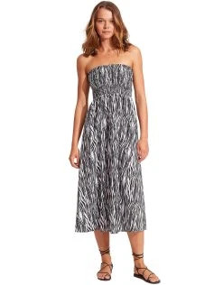 Seafolly Zahara Dress Skirt - Black And White