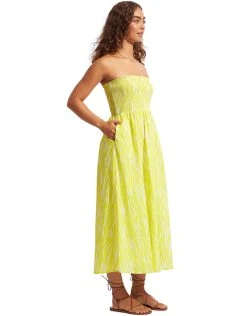 Seafolly Zahara Dress Skirt - Celery 9 Seafolly Zahara Dress Skirt - Celery -Pitusa Shop 54745 DR Celery 2