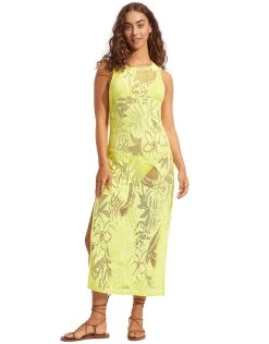 Seafolly Islands Cover Up - Celery