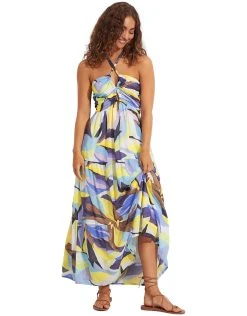 Seafolly Tropfest Midi Dress - True Navy