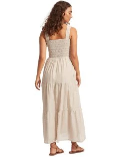 Seafolly Faithful Midi Dress - Natural -Pitusa Shop 54865 DR Natural 3