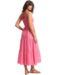 Seafolly Faithful Midi Dress - Pink -Pitusa Shop 54865 DR Pink 3