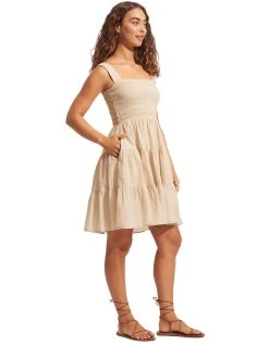 Seafolly Faithful Mini Dress - Natural -Pitusa Shop 54866 DR Natural 2
