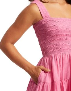Seafolly Faithful Mini Dress - Pink 7 Seafolly Faithful Mini Dress - Pink -Pitusa Shop 54866 DR Pink 4