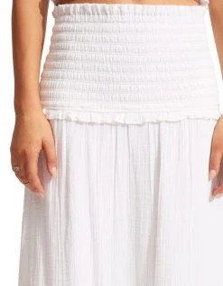Seafolly Caspian Strapless Dress/Skirt - White -Pitusa Shop 54879 TO White 54880 DR White 1659